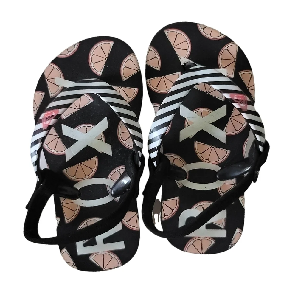 Roxy‎ Toddler Size 6 Black Slingback Sandals